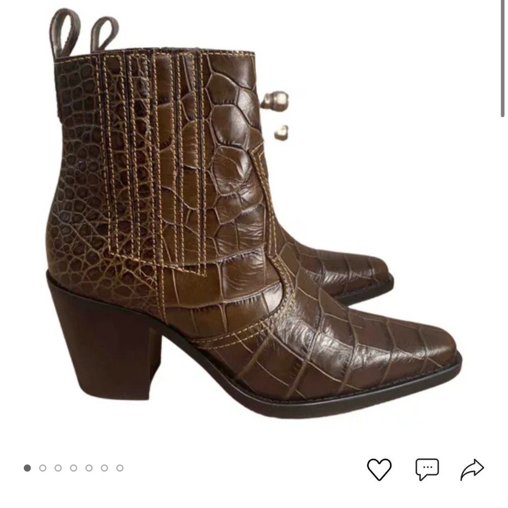 GANNI SNAKE BOOTIE
